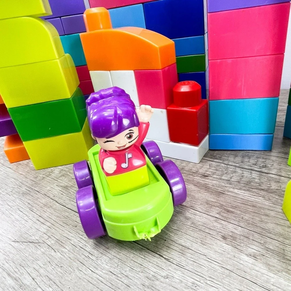 Mega‎ Blocks Big Building Blocks Bricks Lot Of Over 100 Pieces Multi Colors